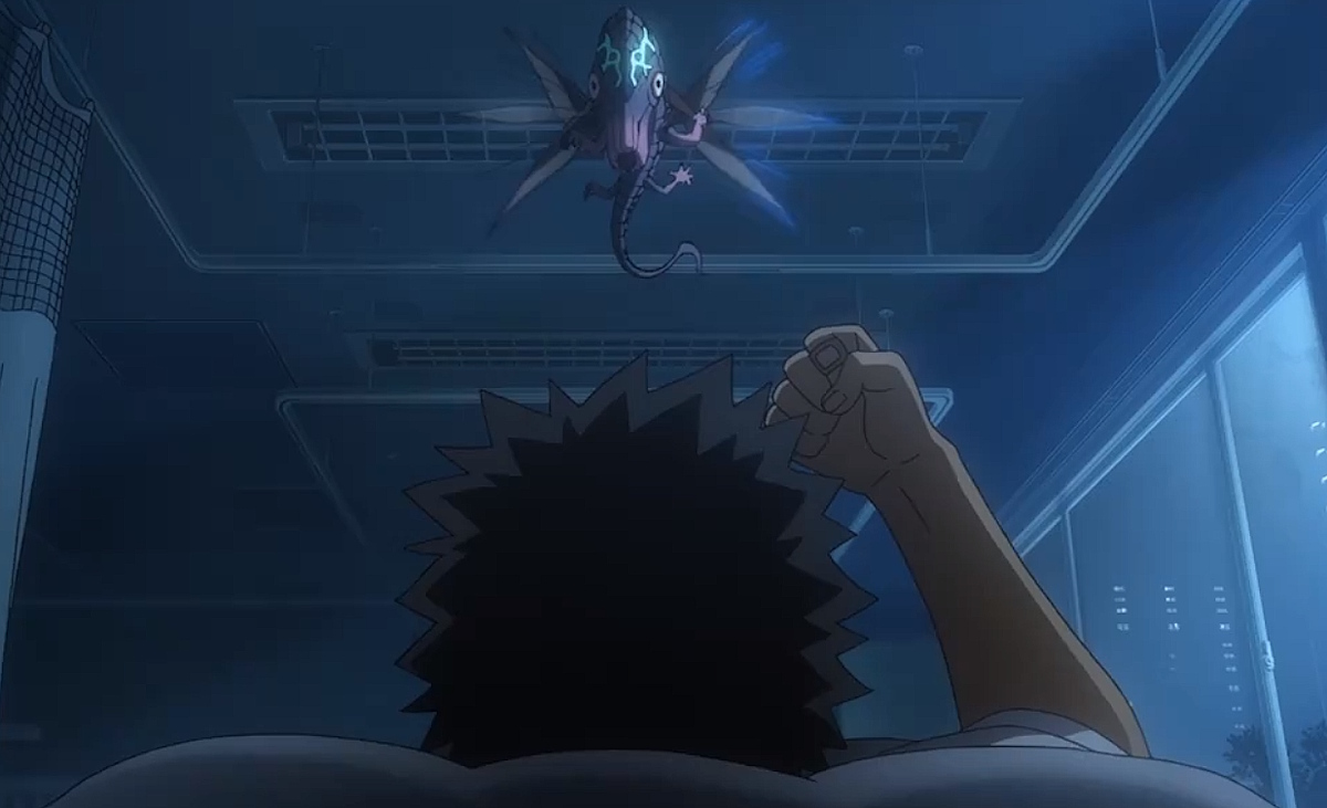 parastye kaiju trước mặt kafke hibino